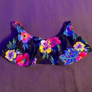 Flower swimsuit top